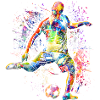 Playing soccer - Soccer player
