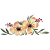 Aquarell Blumen gelb