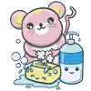 Kawaii Mouse - Mouse Wash Hands