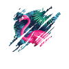Flamingo - in the jungle