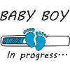 baby boy in progress