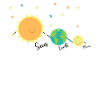 Planet friends sun earth moon