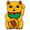 Waving cat