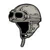 Motorcycle helmet moped