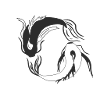Poisson Yin Yang Koi