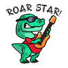 Rocker dinosaur roar star