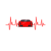 EKG - hjerterytme bil / bil / sportsbil