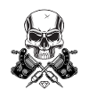 Tattoo skull motif