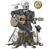Skeleton Guitar Player