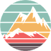 Retro mountains