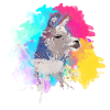 Buntes Lama