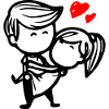 couple in love with heart