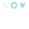 Petits coeurs bleus