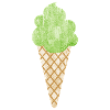 Cono de helado cono de helado woodruff verde