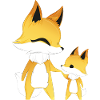 Frère cadeau renards