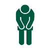bow bowing respect green icon
