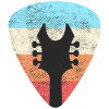 Retro guitar plectrum