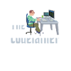 Lustiger IT-Abteilung-Softwareentwickler-Computer