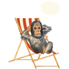 Monkey Dream Holiday Deckchair