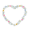 Customizable flower heart
