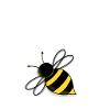 Mask motif 2 bee