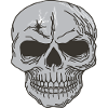Skull bones skull design