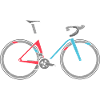 Colori del simbolo della bici da corsa della bici da strada della bici da strada