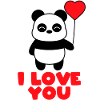 I LOVE YOU PANDA