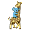 Giraffe and Koala - Best Friends