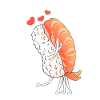 Romantic Sushi Hug