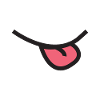 Smile Smile Grin Tongue out