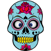 Squinting funny skull | funny skull