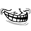 Funny Trollface Meme Mask Grinning