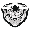 Skull face mask black
