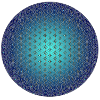 Flower of Life - 3D Blue