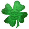 Green four leaf clover