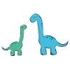 sweet long-necked dinosaur dinosaur