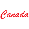 Lettrage Canada Script Rouge