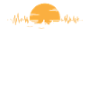 Rowing heartbeat sunset EKG