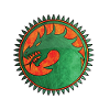Drago verde / drago di fuoco / testa di drago / drago