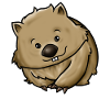 Cartoon wombat