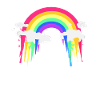 Rainbow Clouds Abstrak
