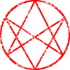 Hexagramm - rot