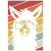 Llama retro summer design