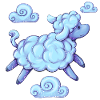 Sheep above the clouds