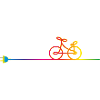 câble électrique coloré avec prise et vélo