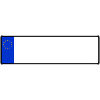 Plaque d'immatriculation vierge courte UE