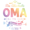 Die Beste Oma Spruch Bunt