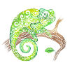 Swirly Chameleon