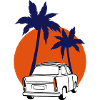 Trabi Trabant Sunset Palm Trees